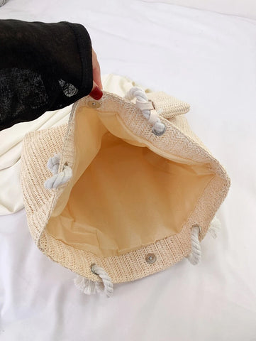 Nova bolsa de tecido de grande capacidade, bolsa de ombro
