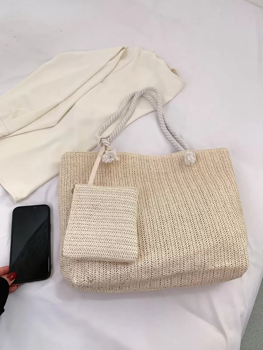 Nova bolsa de tecido de grande capacidade, bolsa de ombro