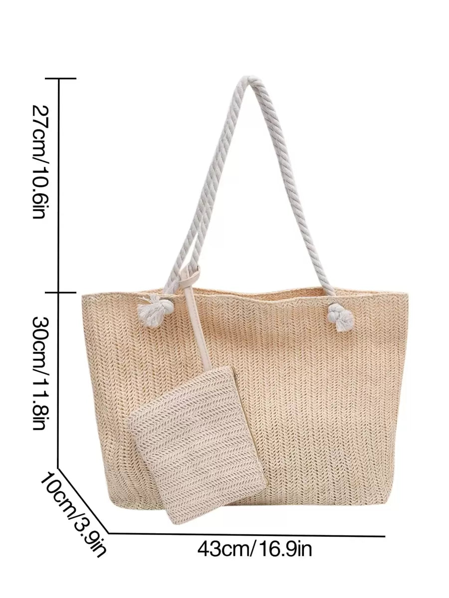 Nova bolsa de tecido de grande capacidade, bolsa de ombro