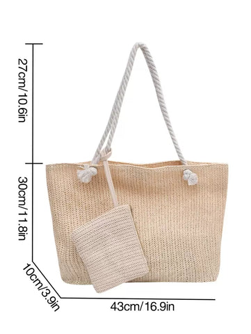 Nova bolsa de tecido de grande capacidade, bolsa de ombro