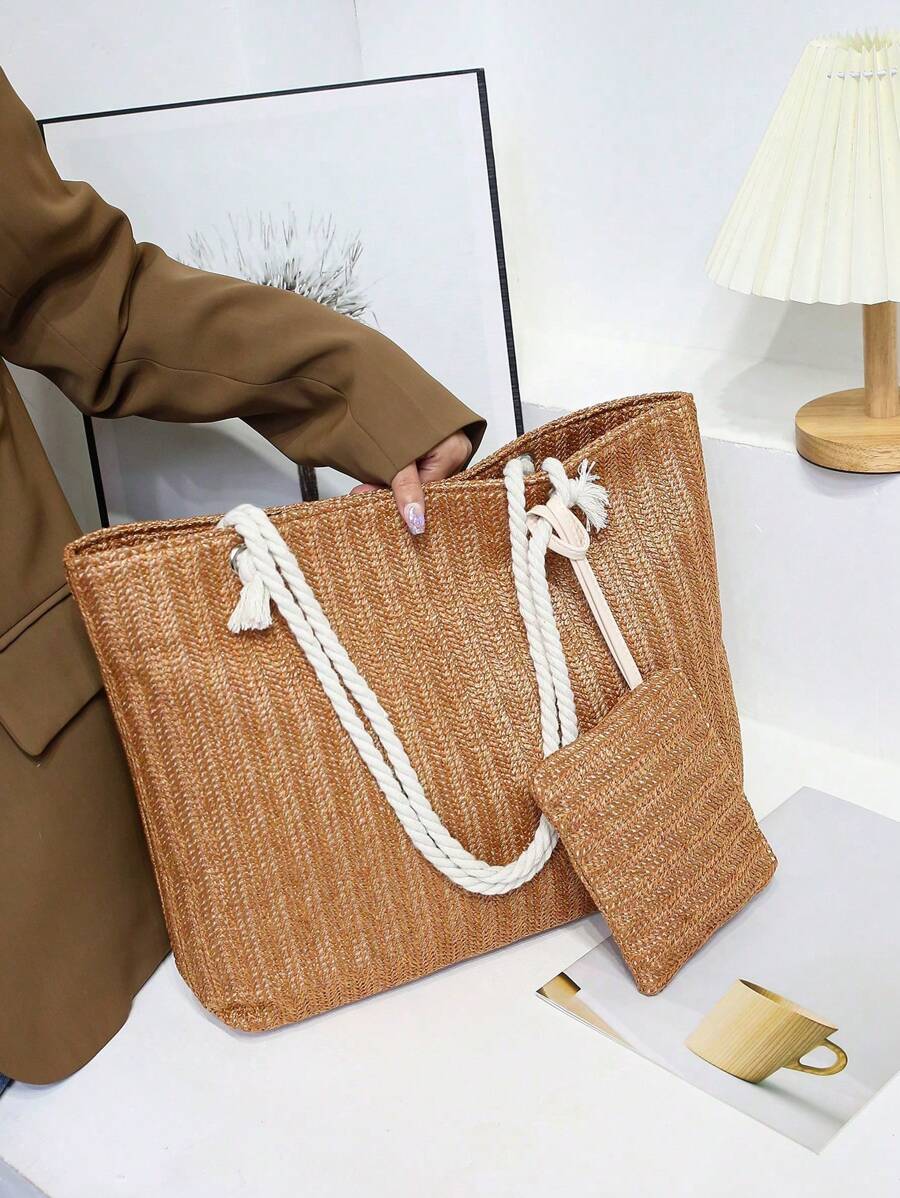 Nova bolsa de tecido de grande capacidade, bolsa de ombro