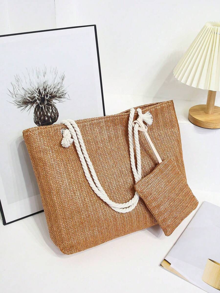 Nova bolsa de tecido de grande capacidade, bolsa de ombro
