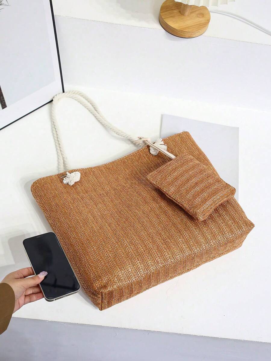 Nova bolsa de tecido de grande capacidade, bolsa de ombro
