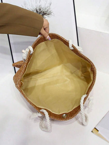 Nova bolsa de tecido de grande capacidade, bolsa de ombro