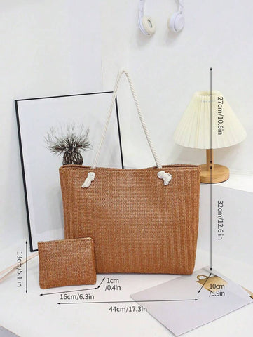 Nova bolsa de tecido de grande capacidade, bolsa de ombro