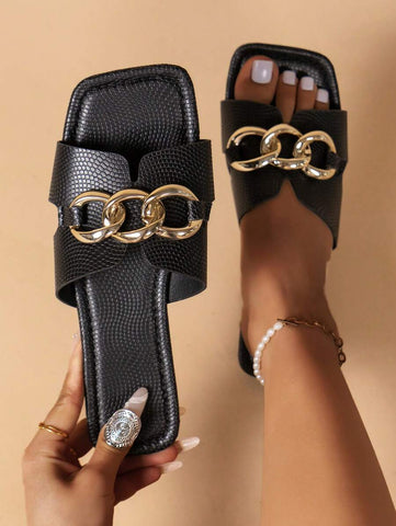 Sandálias Planas Estilo Coreano Para Mulheres, Chinelos De Praia De Verão Com Dedo Aberto, Novas Sandálias Romanas De Tricô De Outono, Sapatos Femininos Elegantes Para Saias, Praia Ou Férias