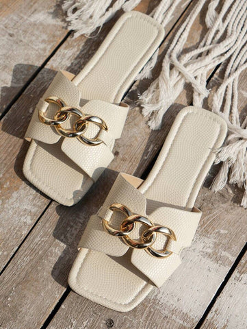 Sandálias Planas Estilo Coreano Para Mulheres, Chinelos De Praia De Verão Com Dedo Aberto, Novas Sandálias Romanas De Tricô De Outono, Sapatos Femininos Elegantes Para Saias, Praia Ou Férias