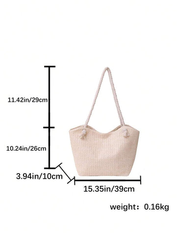 Nova bolsa de tecido de grande capacidade, bolsa de ombro