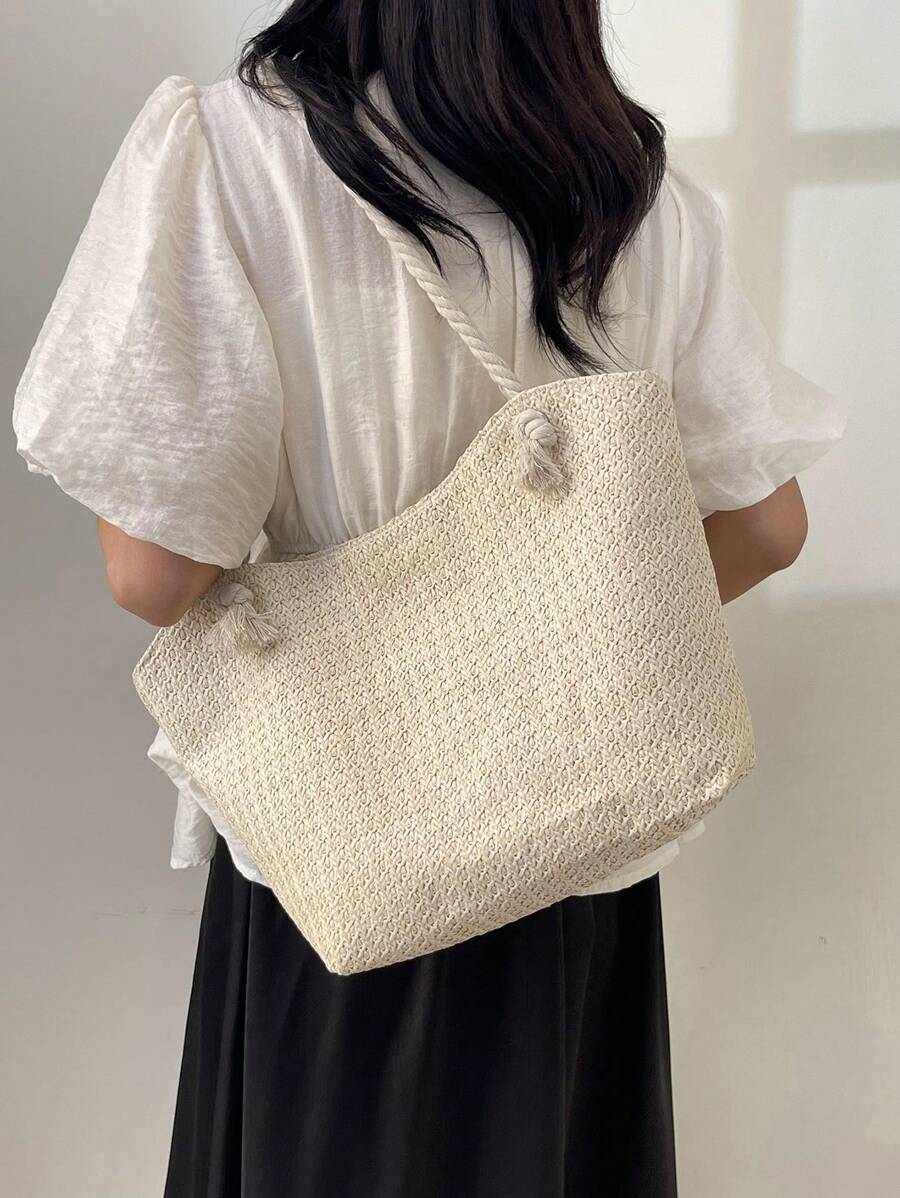 Nova bolsa de tecido de grande capacidade, bolsa de ombro