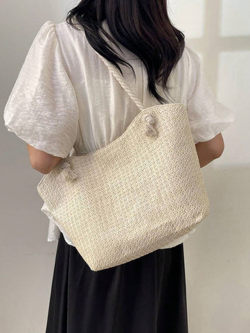 Nova bolsa de tecido de grande capacidade, bolsa de ombro