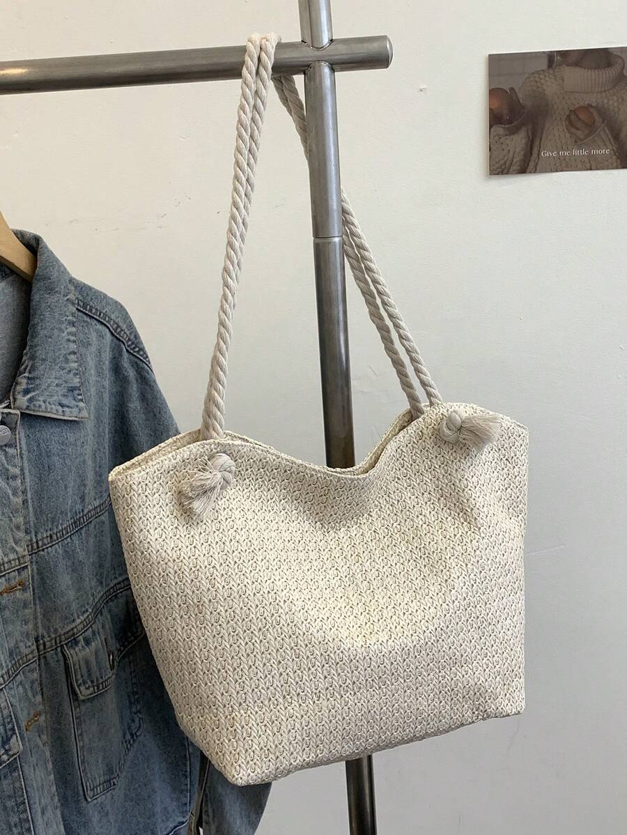 Nova bolsa de tecido de grande capacidade, bolsa de ombro