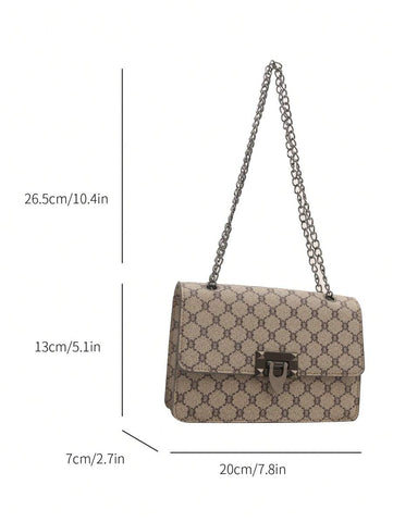 Bolsa de ombro clássica e luxuosa da moda