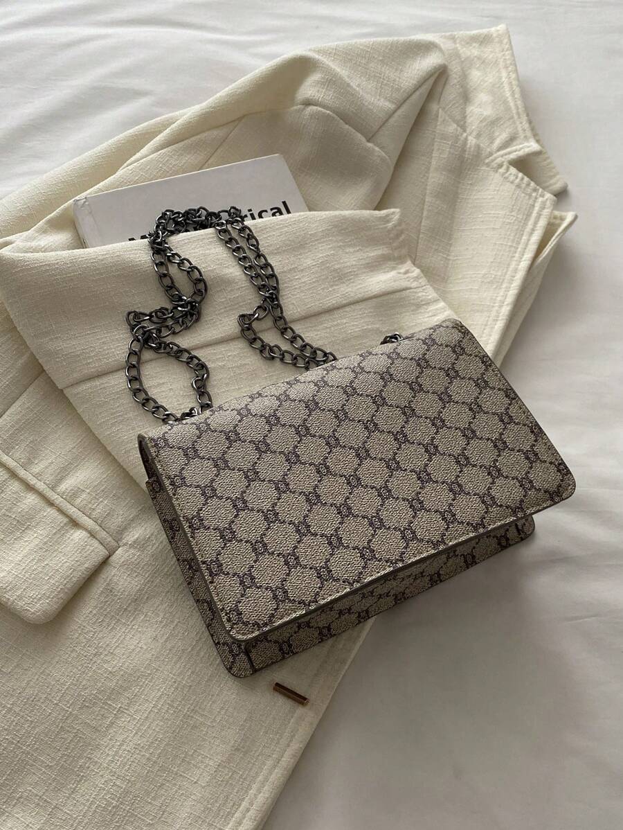 Bolsa de ombro clássica e luxuosa da moda