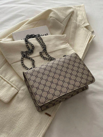 Bolsa de ombro clássica e luxuosa da moda