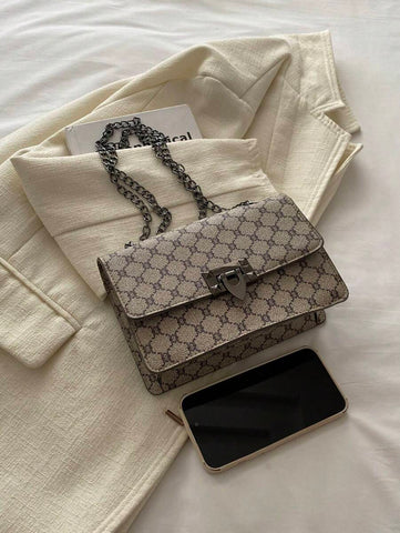 Bolsa de ombro clássica e luxuosa da moda