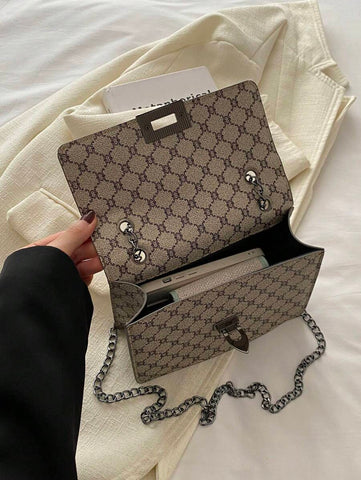 Bolsa de ombro clássica e luxuosa da moda