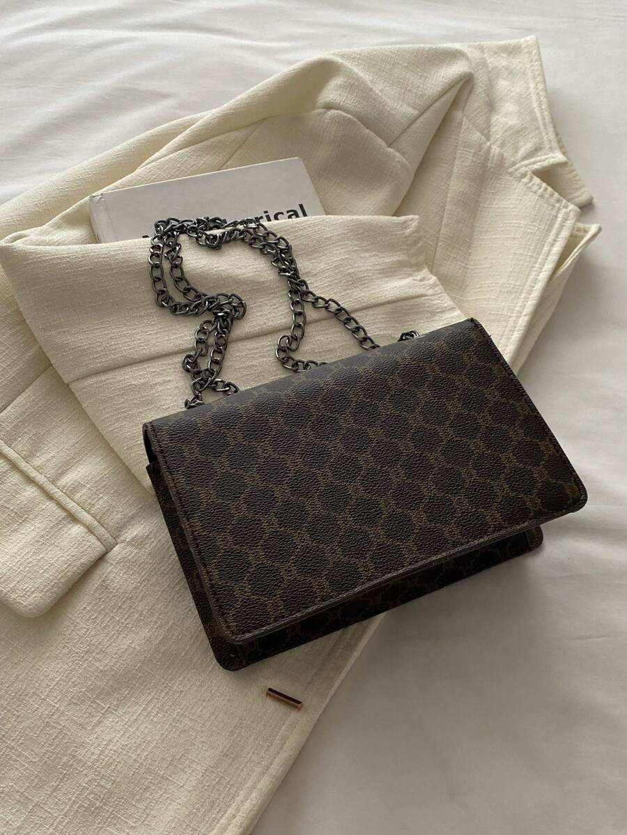Bolsa de ombro clássica e luxuosa da moda