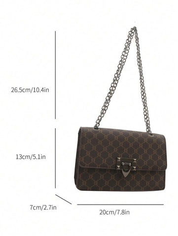 Bolsa de ombro clássica e luxuosa da moda