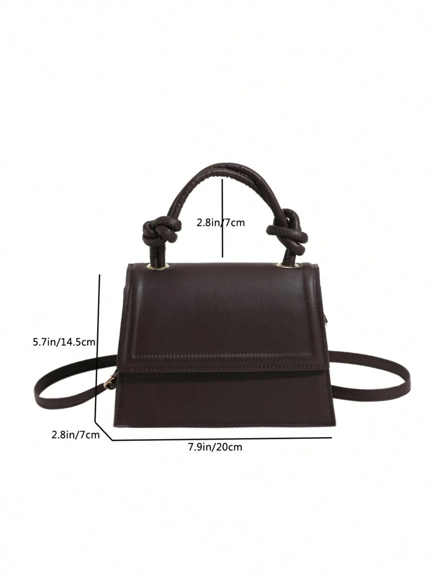Bolsa Mini Moda Cor Sólida Bolsa de Ombro Feminina
