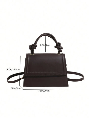 Bolsa Mini Moda Cor Sólida Bolsa de Ombro Feminina