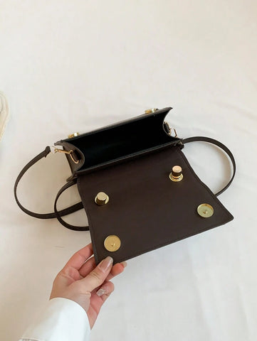 Bolsa Mini Moda Cor Sólida Bolsa de Ombro Feminina