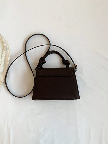 Bolsa Mini Moda Cor Sólida Bolsa de Ombro Feminina