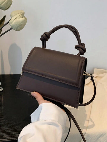Bolsa Mini Moda Cor Sólida Bolsa de Ombro Feminina