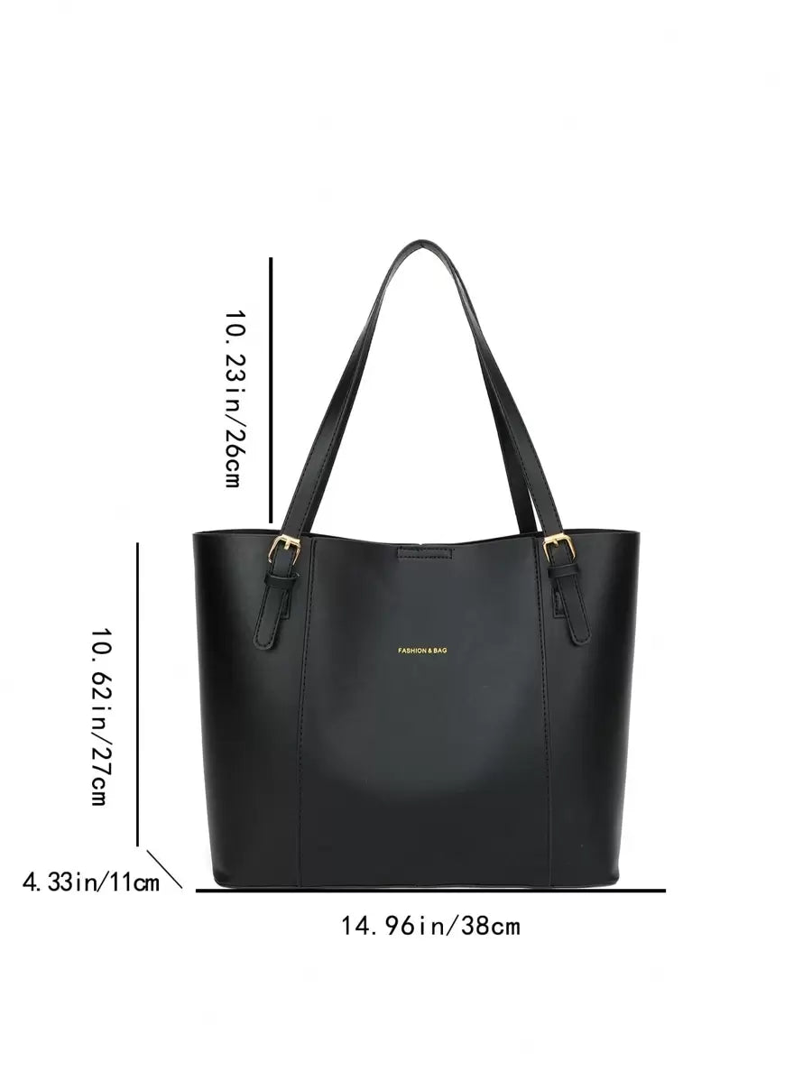 Bolsa tote casual de grande capacidade dobrável com alça dupla, adequada para compras de meninas/senhoras, deslocamento para o trabalho, atividades ao ar livre, eventos empresariais, presente para mães, novidade no outono/inverno, bolsa tote de ombro de g