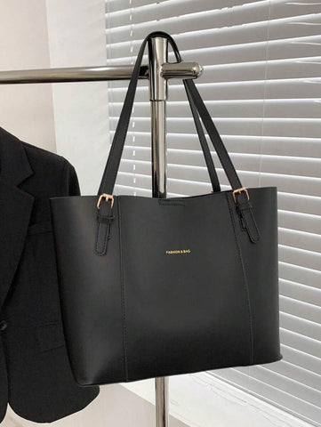 Bolsa tote casual de grande capacidade dobrável com alça dupla, adequada para compras de meninas/senhoras, deslocamento para o trabalho, atividades ao ar livre, eventos empresariais, presente para mães, novidade no outono/inverno, bolsa tote de ombro de g
