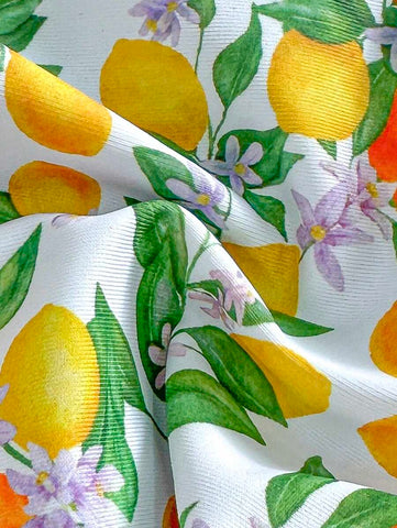 Swim Mod 2 peças/conjunto sexy fruta impressão contraste cor guarnição Fato de Banho top e alça lateral Fato de Banho parte inferior, férias de verão