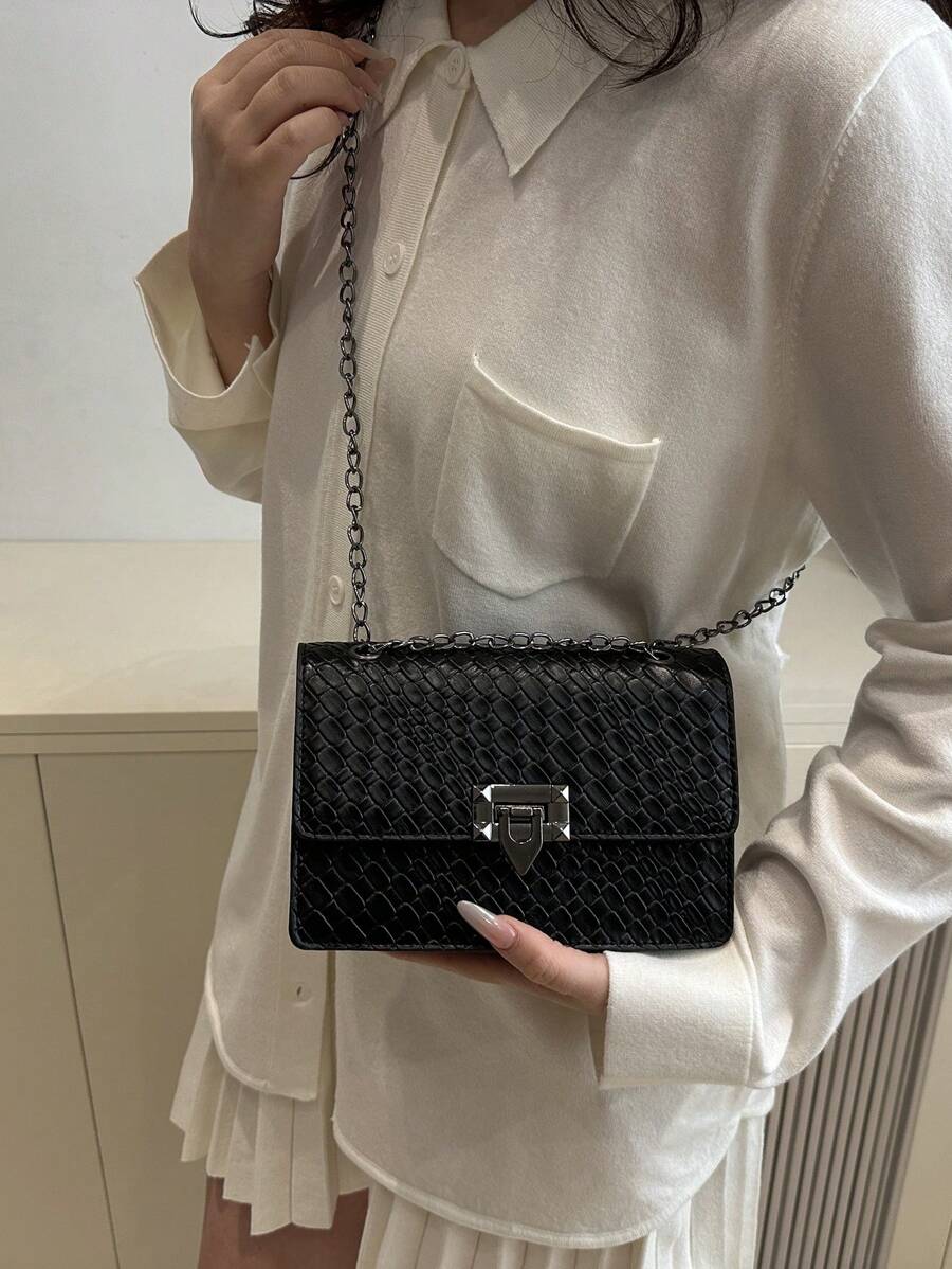 Bolsa de ombro clássica e luxuosa da moda
