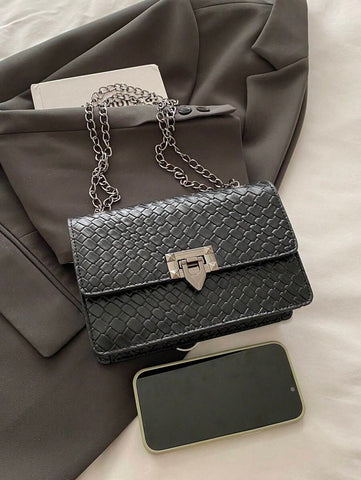 Bolsa de ombro clássica e luxuosa da moda