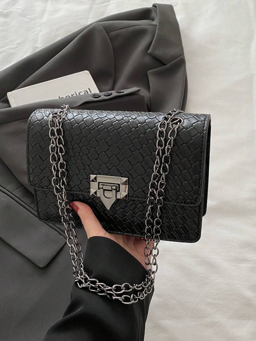 Bolsa de ombro clássica e luxuosa da moda