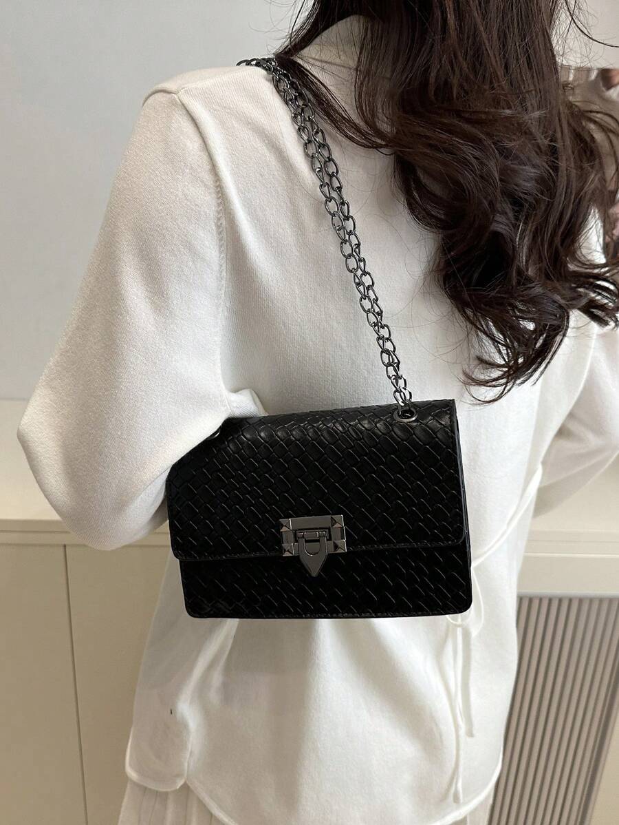 Bolsa de ombro clássica e luxuosa da moda