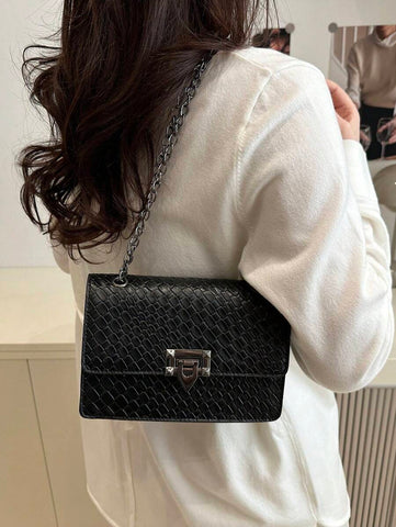 Bolsa de ombro clássica e luxuosa da moda