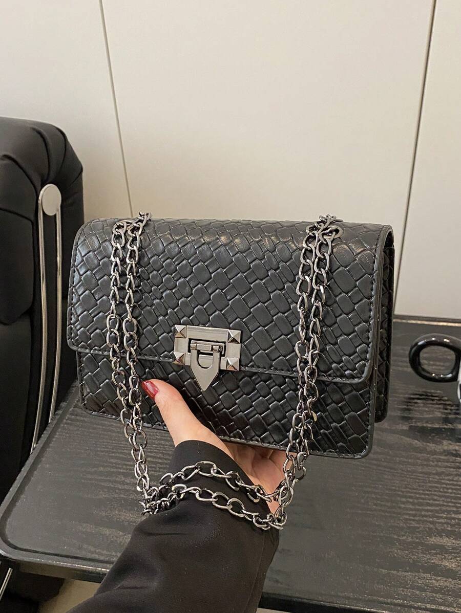 Bolsa de ombro clássica e luxuosa da moda