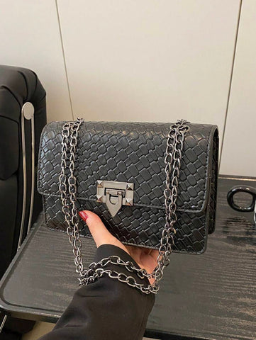 Bolsa de ombro clássica e luxuosa da moda
