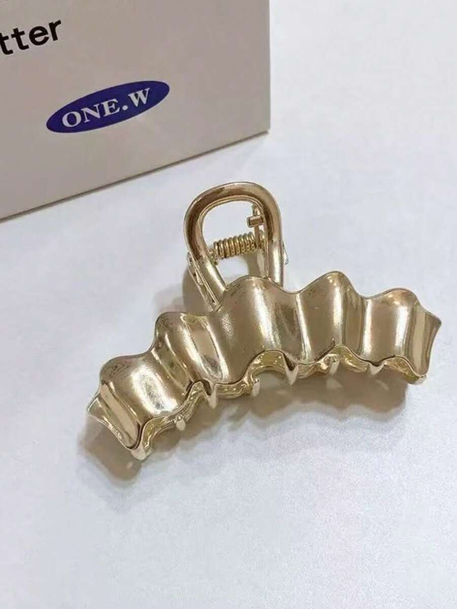 Grampo de cabelo de liga vazada de tamanho grande para mulheres, 1 peça, para uso diário, garras de cabelo, grampos de cabelo, grampos de mandíbula de cabelo, grampos de cabelo, grampo de cabelo, prendedor de cabelo
