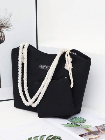 Nova bolsa de tecido de grande capacidade, bolsa de ombro