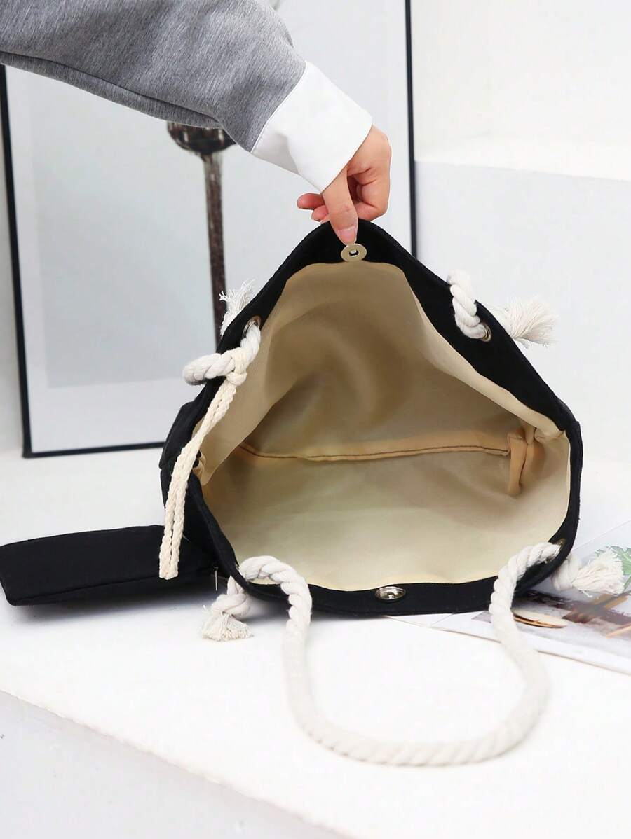 Nova bolsa de tecido de grande capacidade, bolsa de ombro