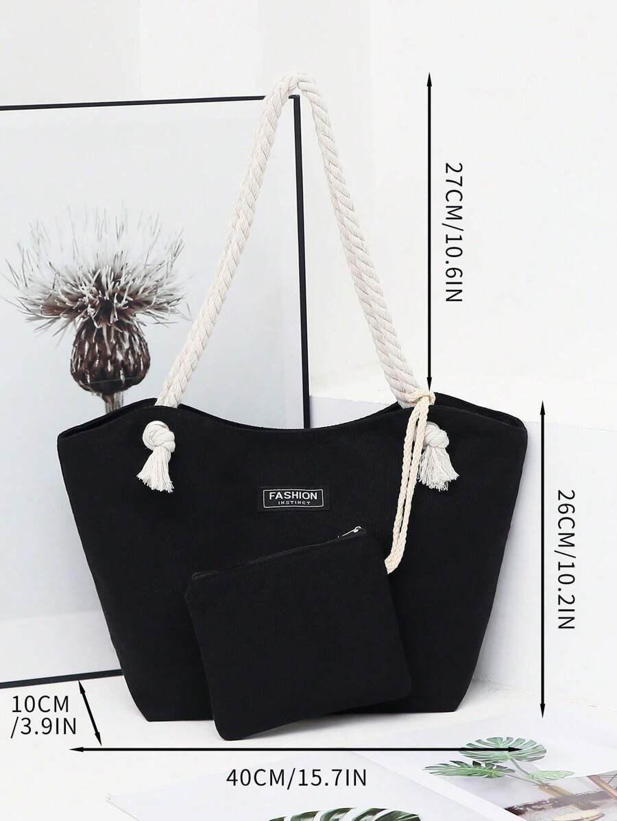 Nova bolsa de tecido de grande capacidade, bolsa de ombro