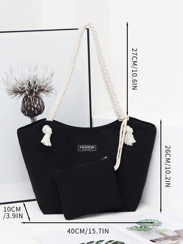 Nova bolsa de tecido de grande capacidade, bolsa de ombro