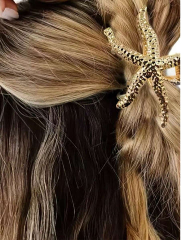 Grampo de cabelo de liga vazada de tamanho grande para mulheres, 1 peça, para uso diário, garras de cabelo, grampos de cabelo, grampos de mandíbula de cabelo, grampos de cabelo, grampo de cabelo, prendedor de cabelo