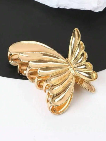 Grampo de cabelo de liga vazada de tamanho grande para mulheres, 1 peça, para uso diário, garras de cabelo, grampos de cabelo, grampos de mandíbula de cabelo, grampos de cabelo, grampo de cabelo, prendedor de cabelo