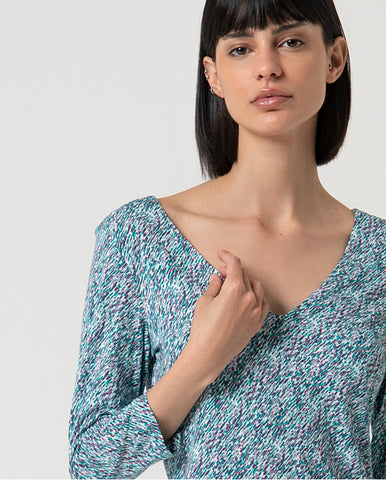 Cardigan ajustado com gola redonda Esmeralda