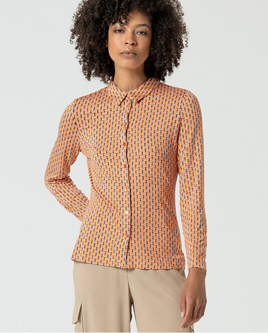 Camisa de manga longa Turquesa
