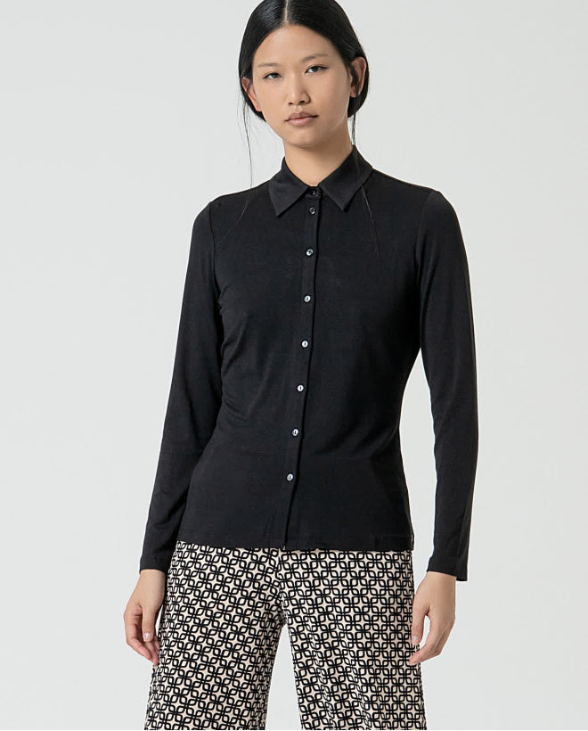 Camisa de manga longa Turquesa