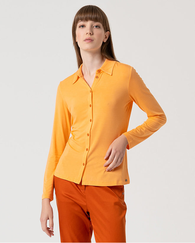 Camisa de manga longa Fúcsia