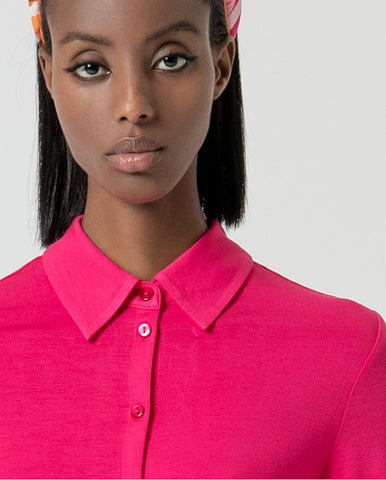 Camisa de manga longa Fúcsia