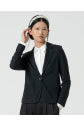 Blazer cruzado simples  1 botão Preto